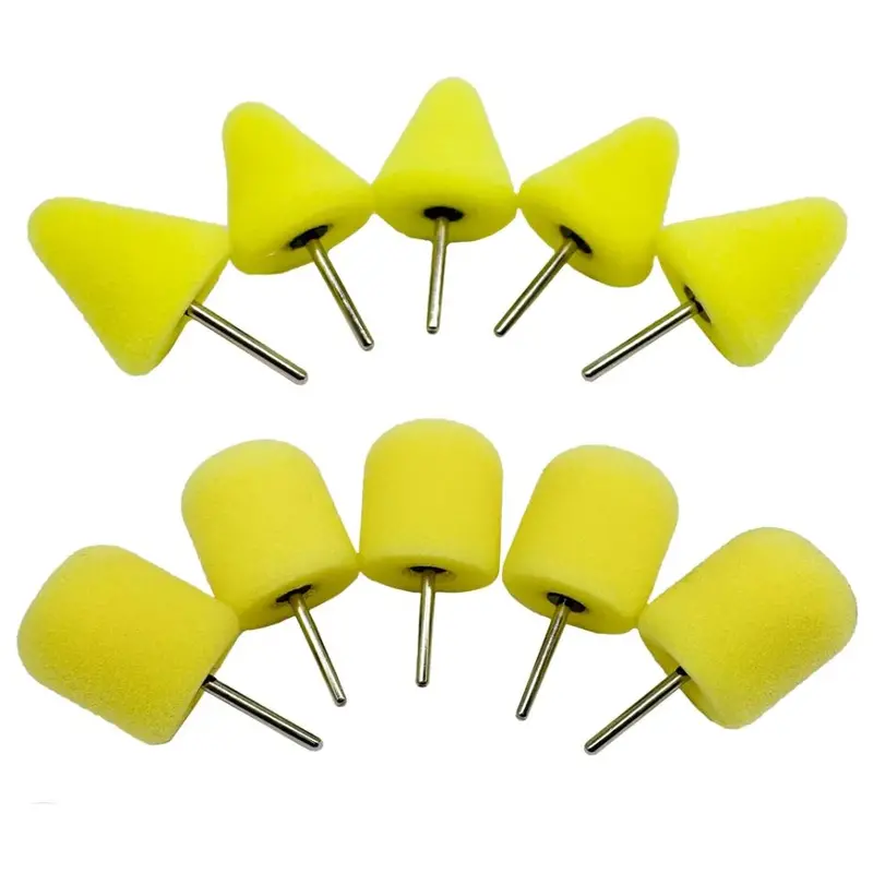 1/8" Shank Foam Polishing Bits: 5 Pack 1