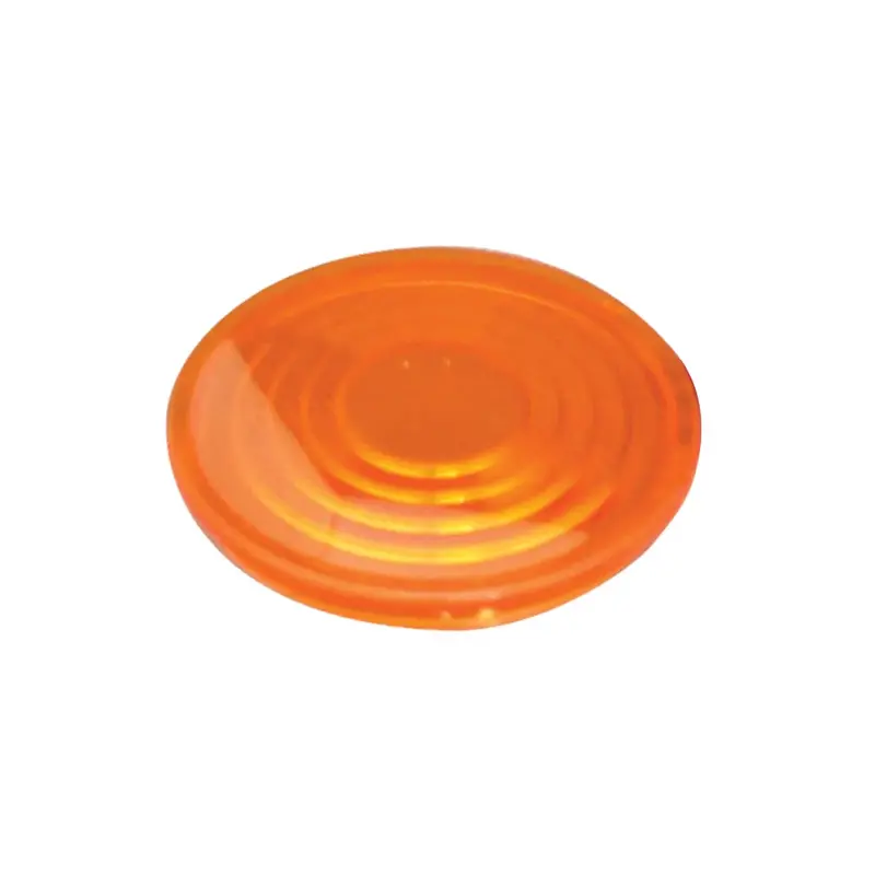 1" Round Dome Light Lens For Peterbilt (Amber) #68970 1