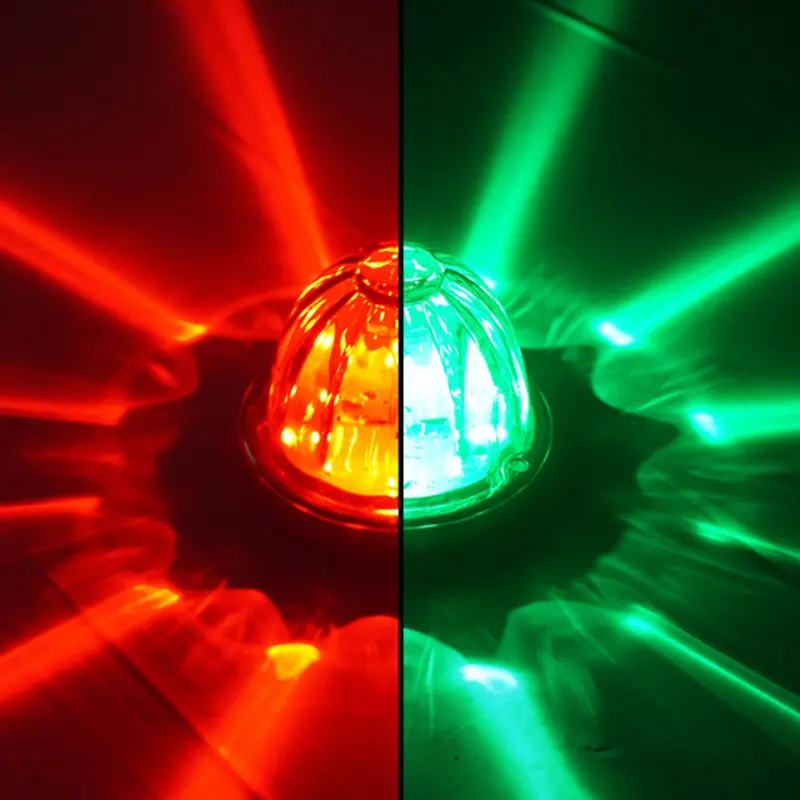100061Crg Legendary Extreme Large Glass Watermelon Red To Green - Clear 4 Wire Dual Function W/ Aluminum Bezel Led Light - Each 1