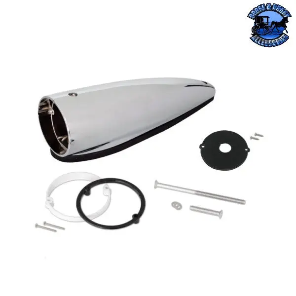 #1054 Peterbilt Bullet Cab Light Housing W/Watermelon Light Adapter W/Mounting Hardware And Gaskets 1
