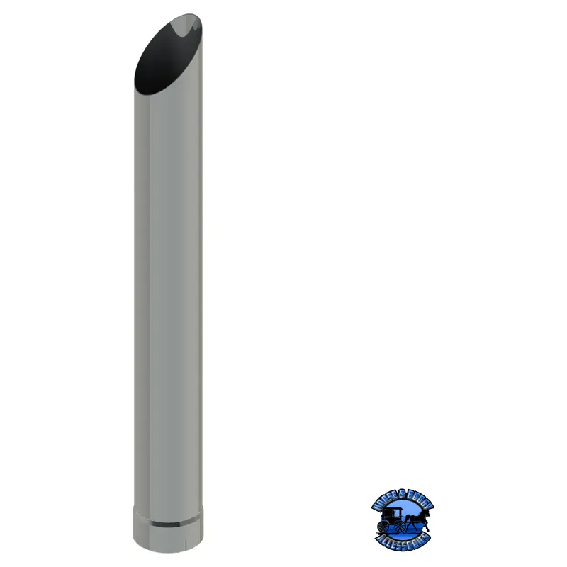105C-048-1103 5"X48" Mitered Exhaust Stack - Expanded End 1