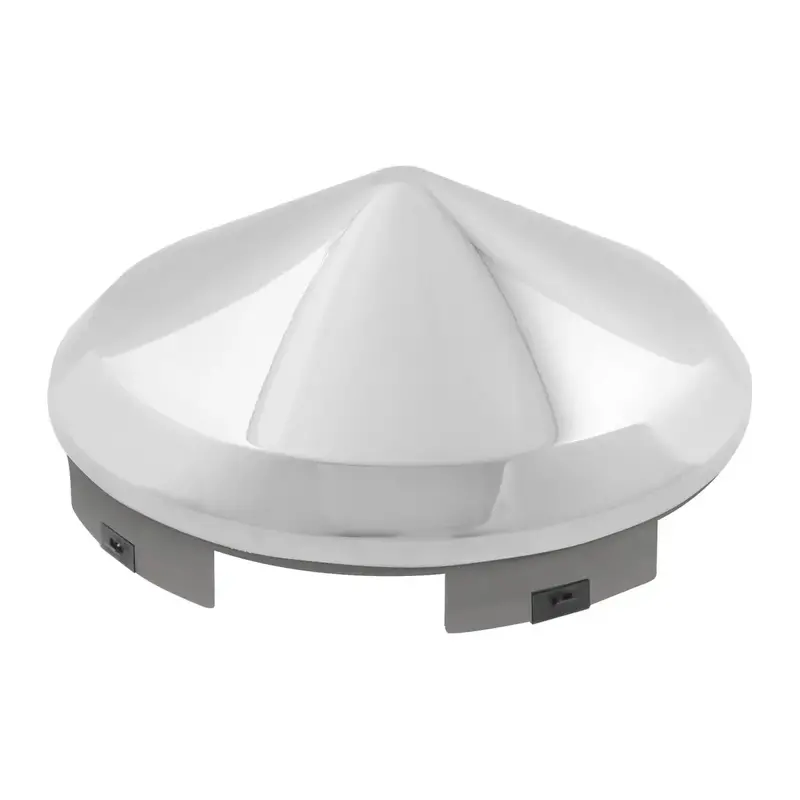 10752 Stainless Steel Front Hub Cap (Pointed) Universal 1" Lip 10752 1