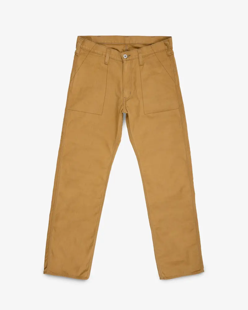 10Oz Herringbone Baker Pants - Brown 1