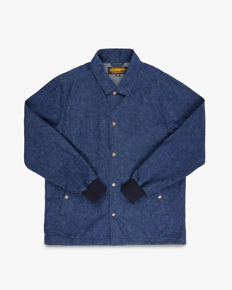 10Oz Neppy Selvedge Denim Coach Jacket - Indigo - No Patch 1