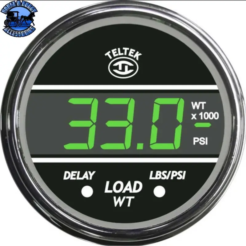 111 Digital Weight Gauge; Red Display; Chrome Bezel #111 1