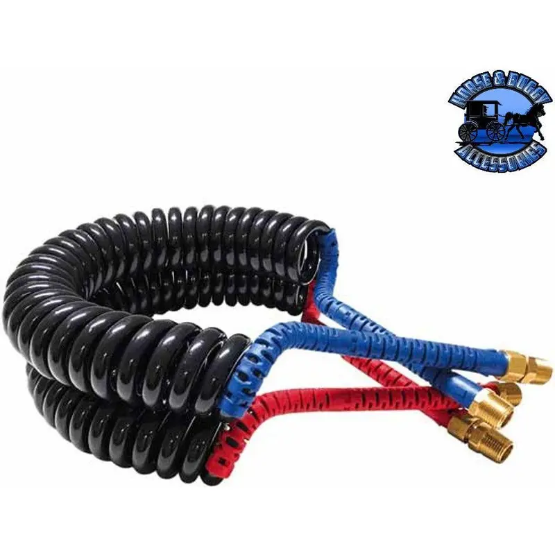 114-454 Reflexallen (15 Ft. Long) Compact Air Hose Coil With Color Coded Grips (12" Leads) 1