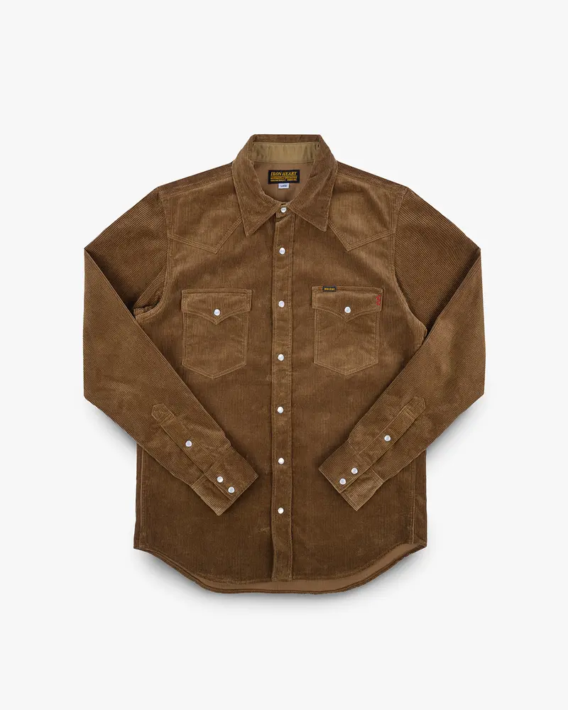 11Oz Corduroy Western Shirt - Camel 1