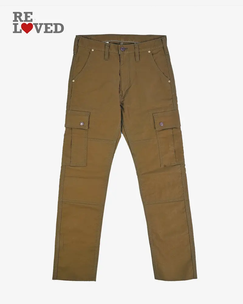 11Oz Cotton Whipcord Cargo Pants - Olive (Ihdr-502-Olv) Tag 29, Cut To 29.2'' 1