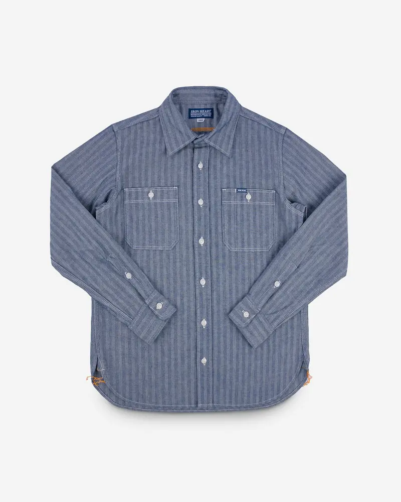 12Oz Herringbone Work Shirt - Indigo 1