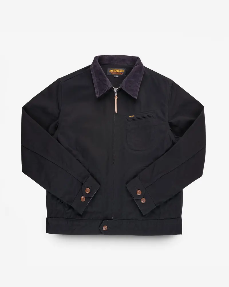12Oz Kurashikizome® Twill Work Jacket - Black 1