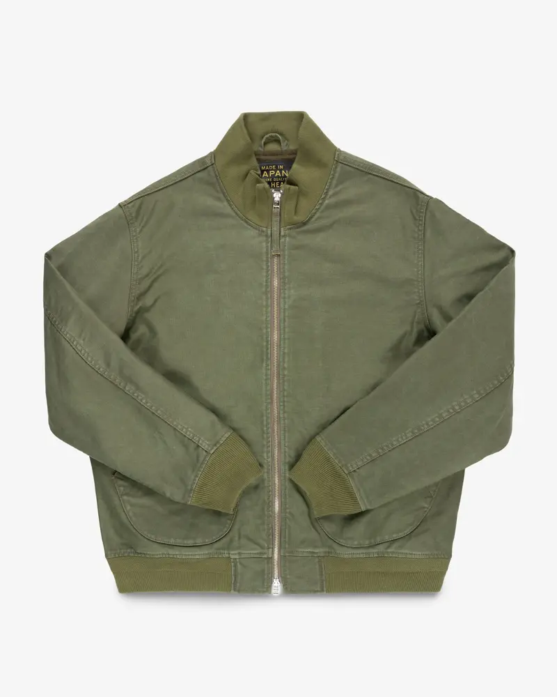 12Oz Whipcord Tanker Jacket - Olive Drab Green 1