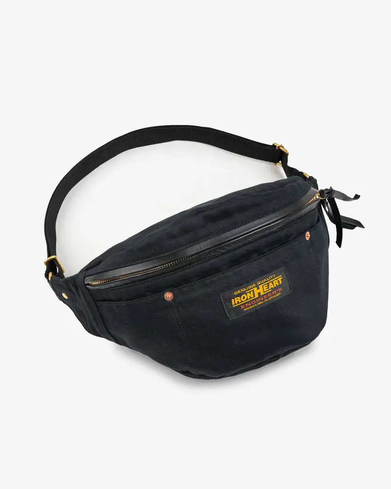 12Oz Whipcord Waist Bag - Black 1