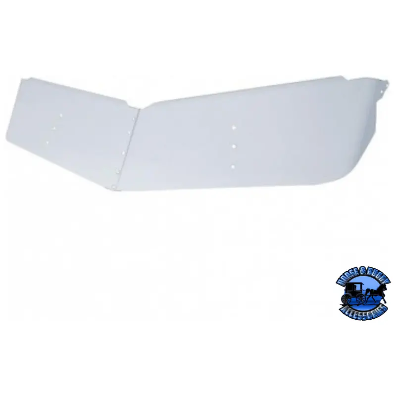 13" Stainless Low Roof Drop Sunvisor For 2004-2007 Peterbilt 379 With Low Roof #28008 1