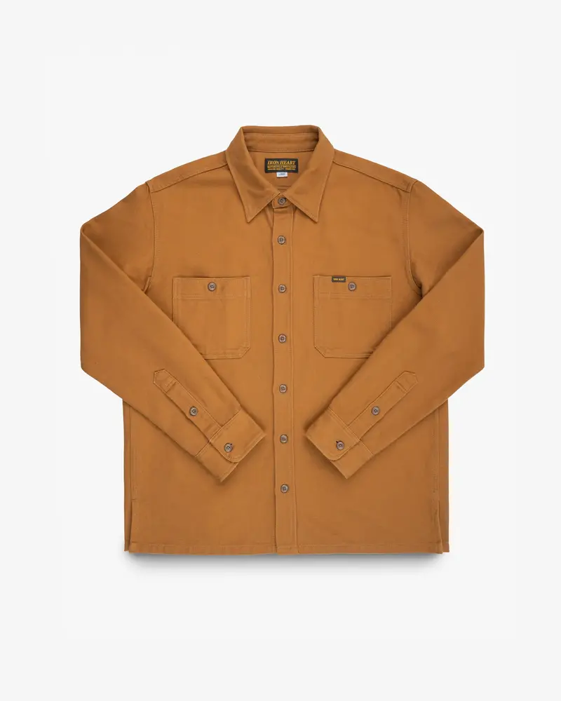 13Oz Oxford Cloth Work Overshirt - Camel 1