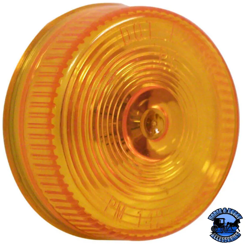 142A Incandescent Marker/ Clearance, Pc-Rated, Round, 2.5″, Amber, Poly Bag 1