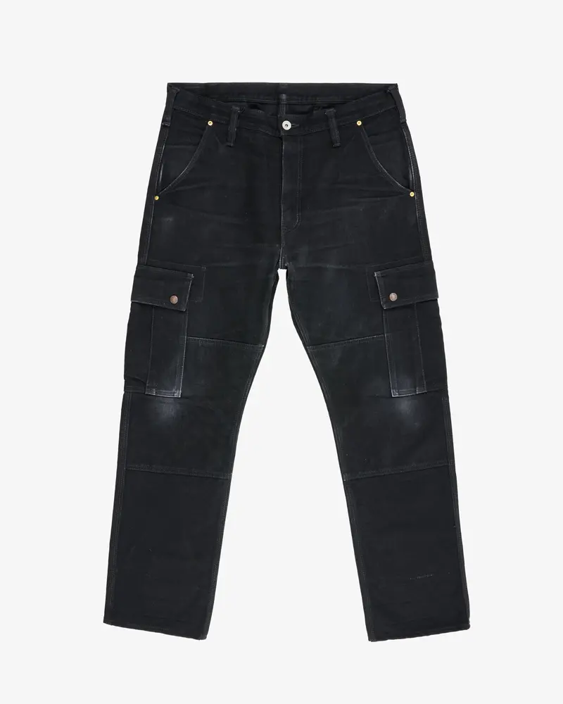 14Oz Selvedge Denim - Black/Black 1
