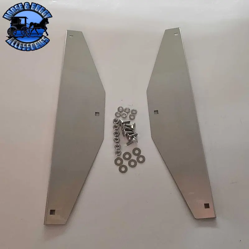 16" Stainless Steel Mud Flap Weights (Sold In Pairs) Universal #Ss-1416 1