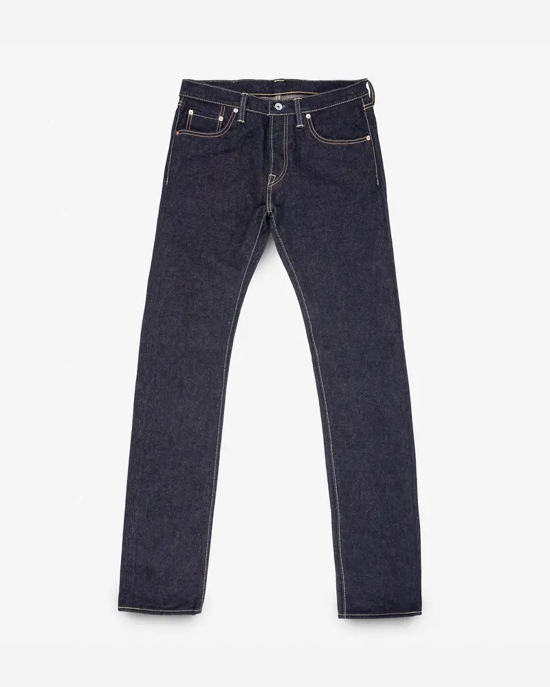 19Oz Left Hand Twill Selvedge Denim Slim Tapered Cut Jeans - Indigo 1