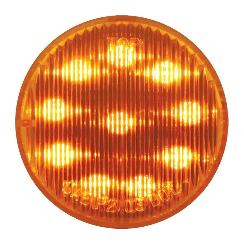 2" Round Fleet Led Marker Light Universal Grommet Mount 2 Prong (Choose Color) 1