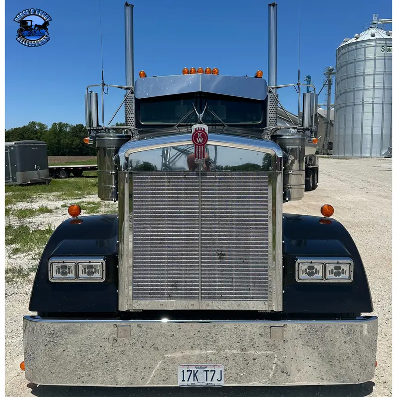 #2028 Rollin Low Kenworth 11" X 9" Reverse Bowtie Visor Fits-Flat Glass Models 1