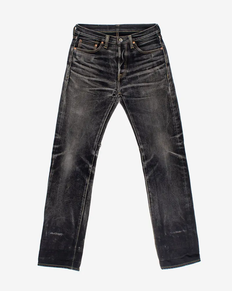 21Oz Selvedge Denim - Superblack (Fades To Grey) 1
