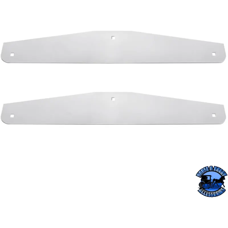 24" X 4" Stainless Steel Bottom Mud Flap Plates - Bolt Thru (Card Of 2) #21409P 1