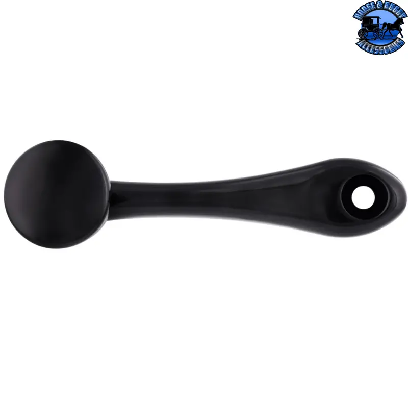 24038  Black Die-Cast Window Crank With 3/8” Square Adapter - Plain 1