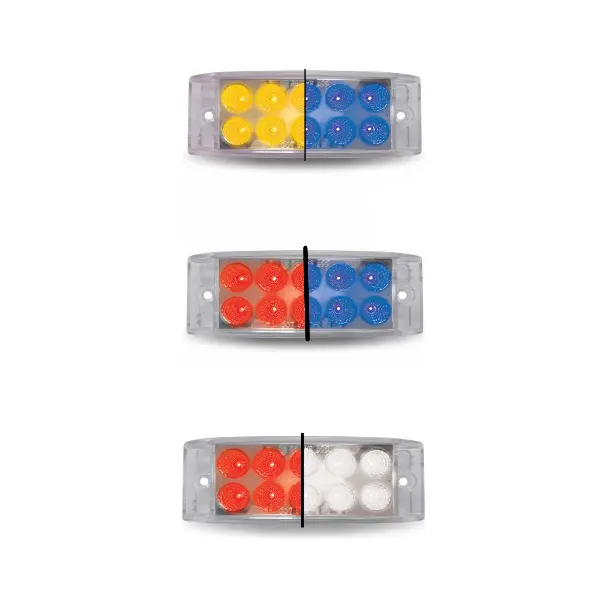 2"X 6" Rectangular Trux Dual Revolution Leds (Choose Color) 1