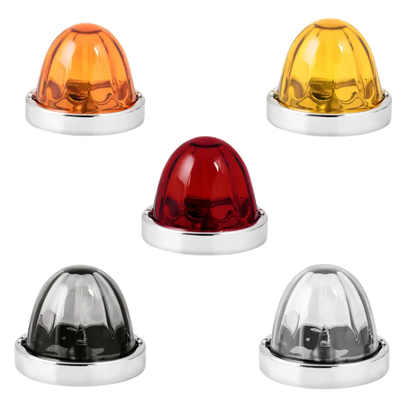 3.5" Classic Watermelon Glass Lens & Stainless Steel Customizable Kit (Choose Color And Bulb Style) 1