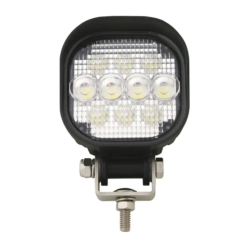 3.5" Square 10-Led Work Light, Black Housing W/ Visor, 9~36V 1