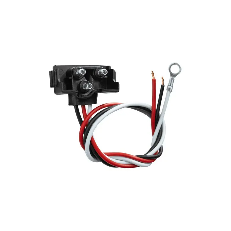#34216P 3 Wire Pigtail With 3 Prong Right Angle Plug - 12" Lead (Bulk) (1 Piece) 1