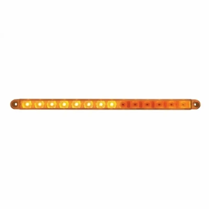 #37896B 14 Led 12" Sequential Light Bar Only - Amber Led/Amber Lens (Bulk) 1