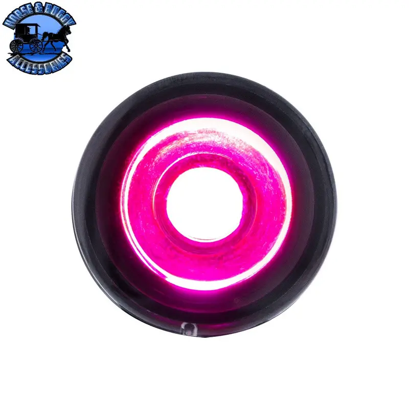 3High Power Led 1" Light (Clearance/Marker)-Purple Led/Clear Lens 1