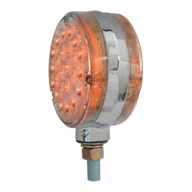 4" Double Face Pearl Led Popsicle Light Clear Red/Yellow Turn Signal New 78363 1