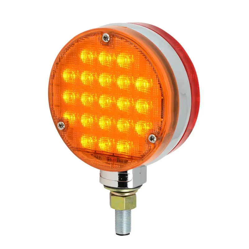 4" Smart Dynamic Double Face Amber/Red 21 Led Light, Driver Side 1