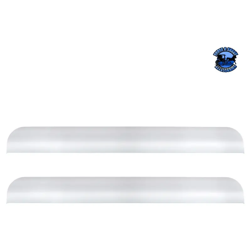 430 Ss Lower Step Surface Protective Plates For 2018-2022 Freightliner Cascadia (Pair) #29153 1