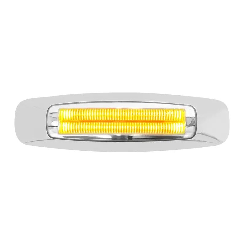 5-3/4" Rect. Prime Amber/Clear 4 Led Dual Function Light 1