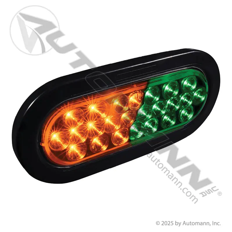 571.Ld68cag24-1K - Warning Light Kit 6In Amber/Green 24-Dio 1
