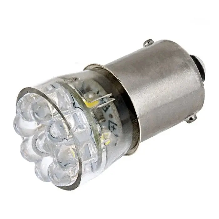 67-R15 67 Boat And Rv Led Light Bulb - (15) Led Forward Firing Cluster Bulb - Ba15s Retrofit Base - 105 Lumens - Red 1