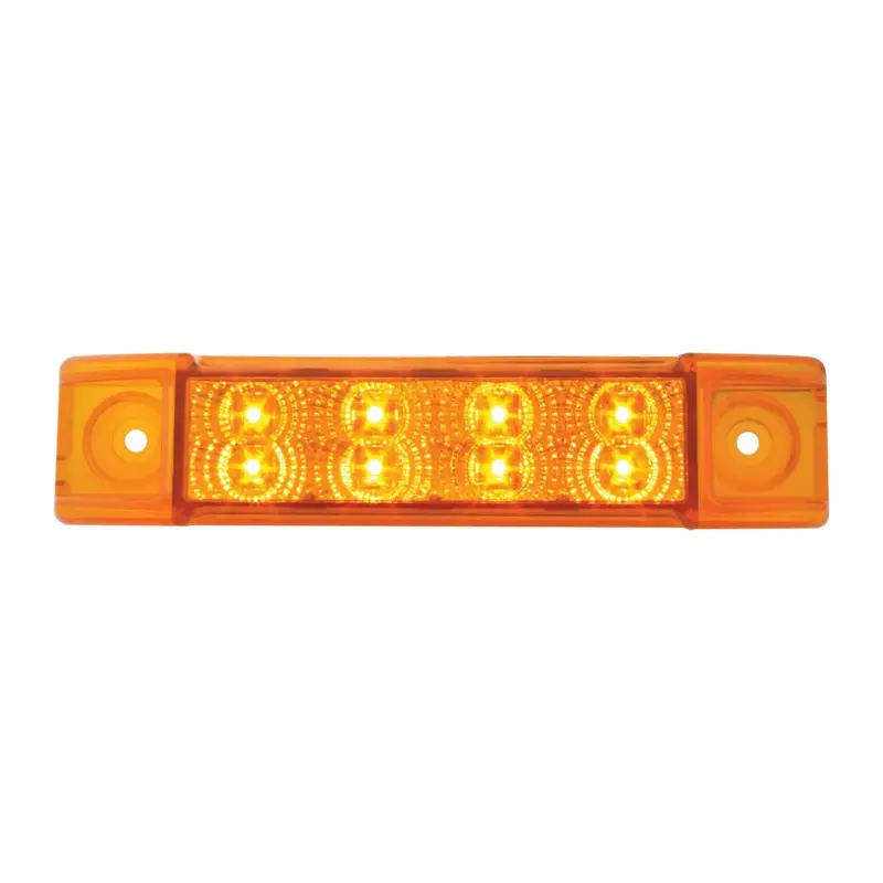 6"L Rect. Spyder Amber/Clear 8-Led Marker/Clearance Light 1