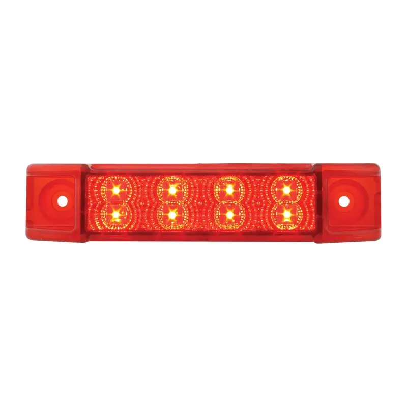 6"L Rect. Spyder Red/Red 8-Led Marker/Clearance Light 1