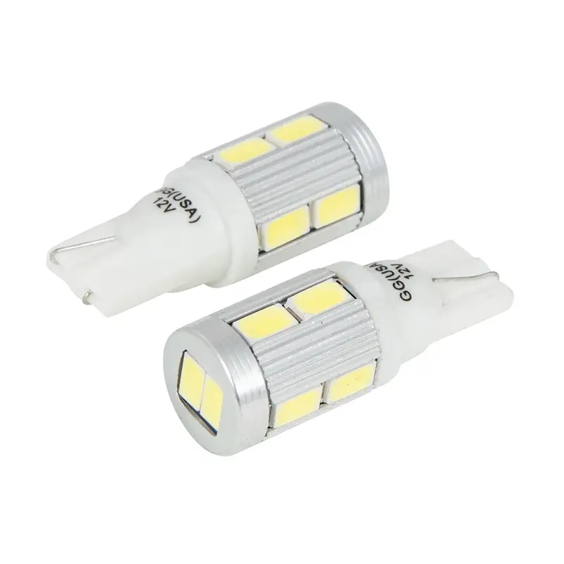 70614 #194/168 White 10Led Heatsink Tower Style Light Bulbs, 12V 1