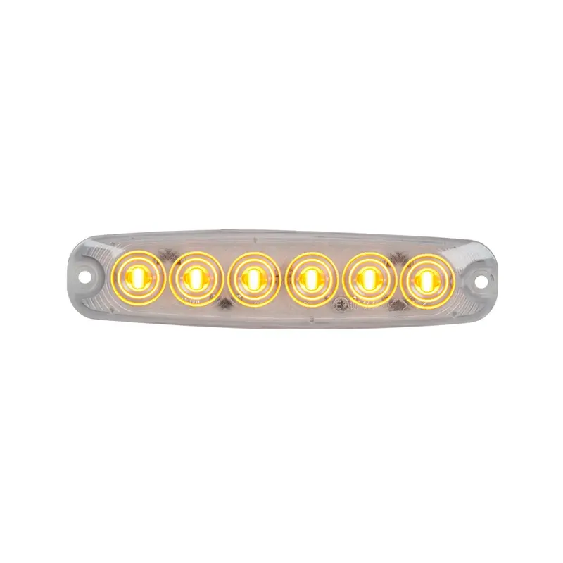 75861 Ultra Thin Led Light Amber/Clear 1
