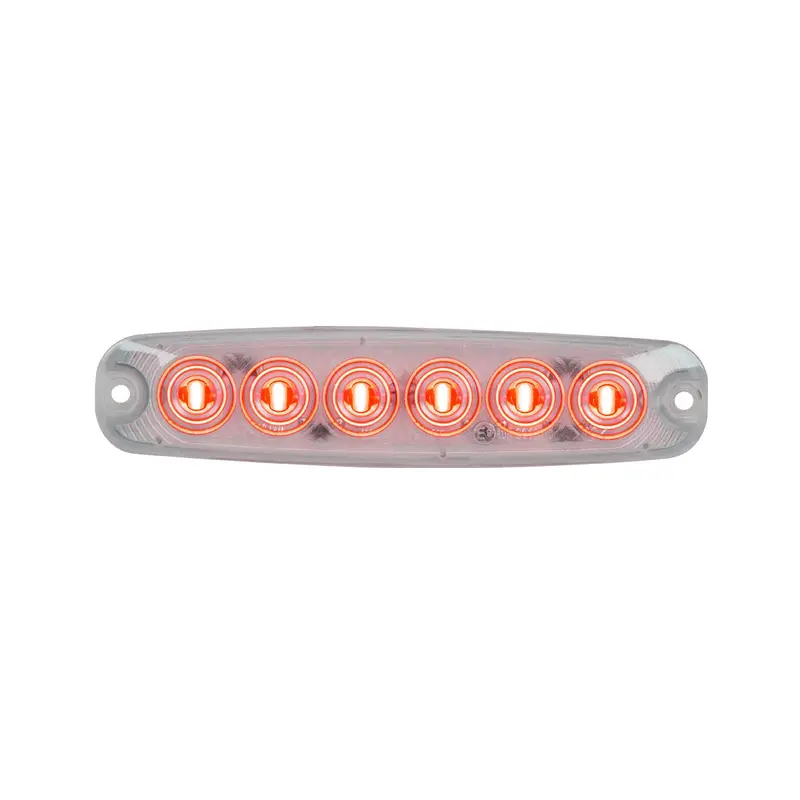 75863 Ultra Thin Led Light, Red/Clear 1