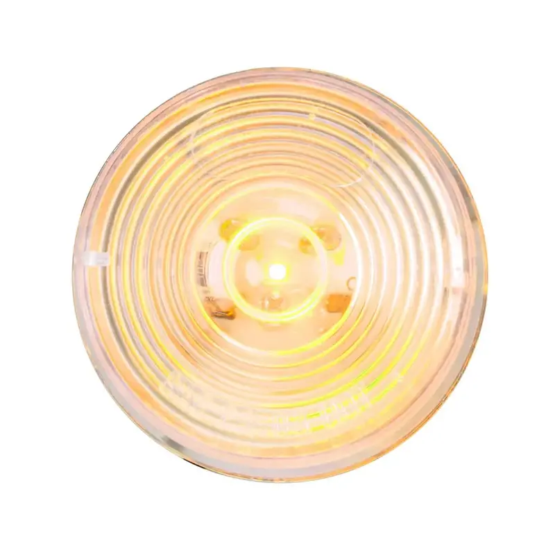 76431 2" Amber/Clear 1 Led Marker Sealed Light 1
