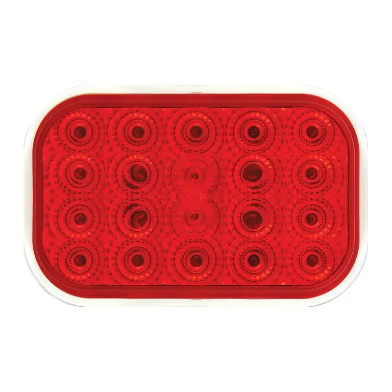 77013Bp Rectangular Spyder Led Light (Red/Red) #77013Bp 1
