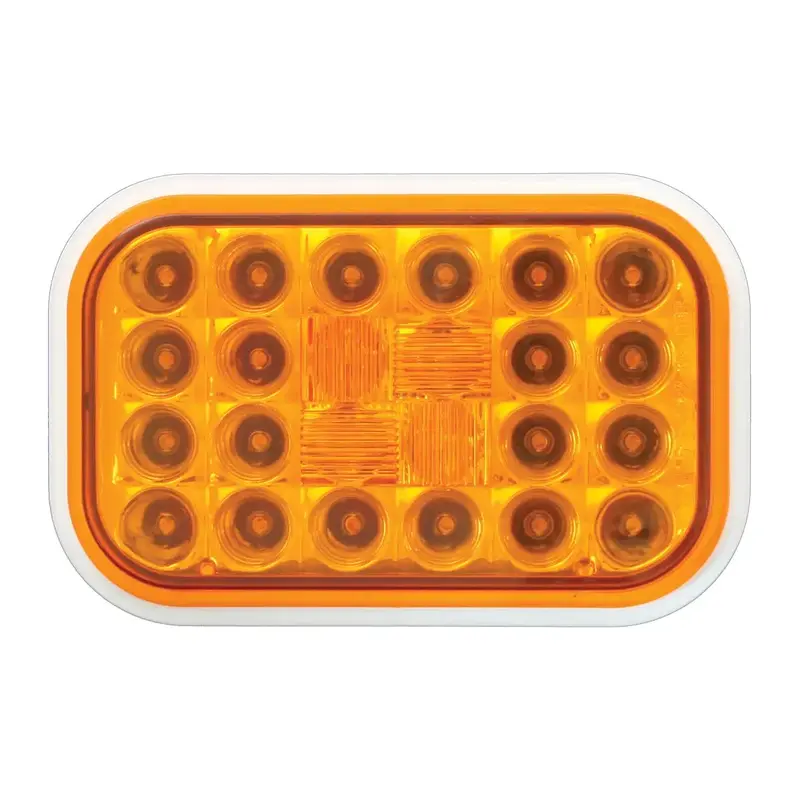 77180 Rectangular Pearl Led Light (Amber/Amber) #77180 1