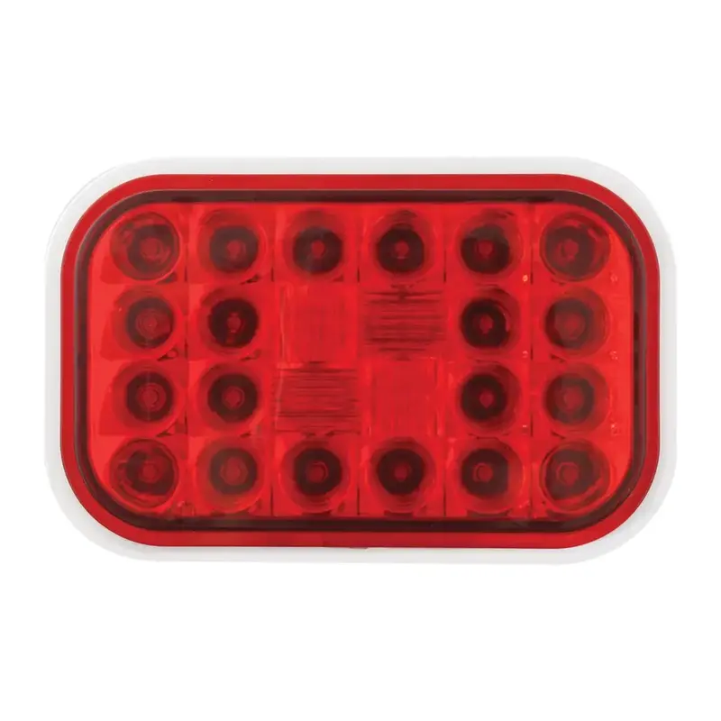 77182 Rectangular Pearl Led Light (Red/Red) #77182 1