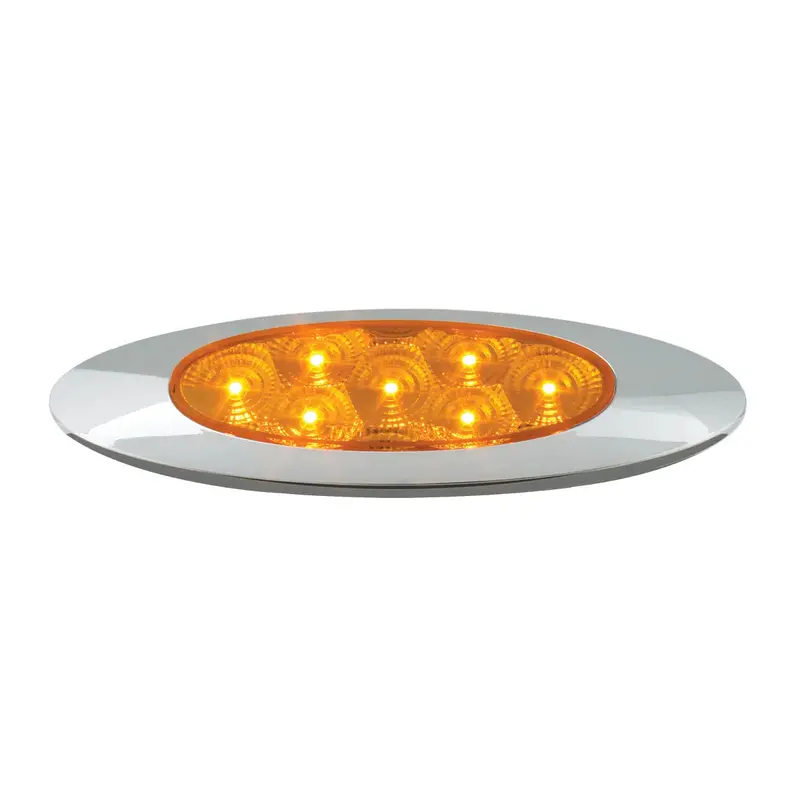 77845 Ultra Thin Spyder Y2k Amber/ Amber 7 Led Light, High/Low 3W 1