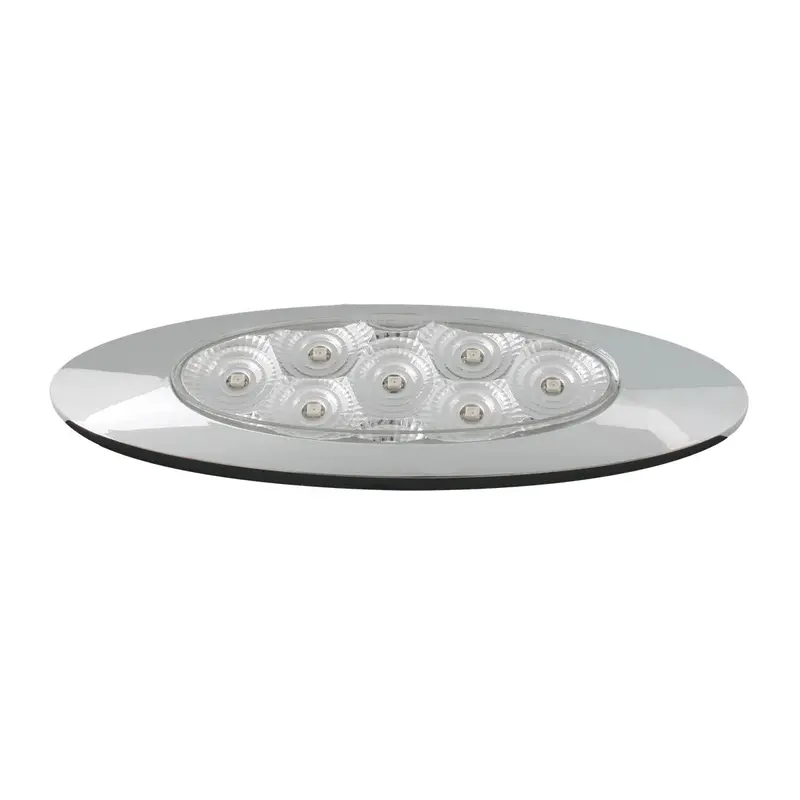 77846 Ultra Thin Spyder Y2k Amber/ Clear 7 Led Light, High/Low 3W 1
